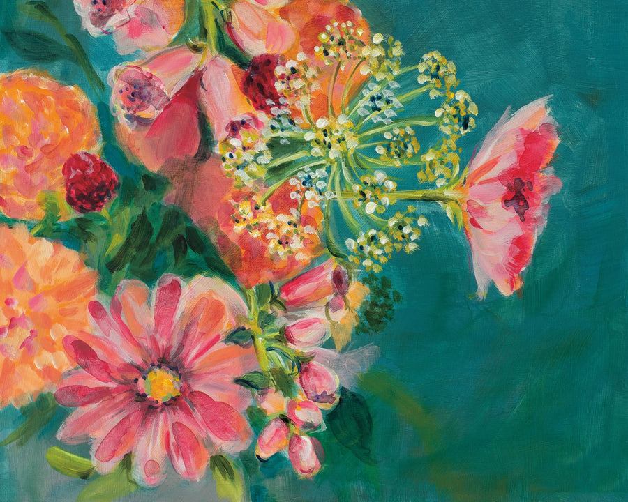 June Blooms Mural Wallpaper