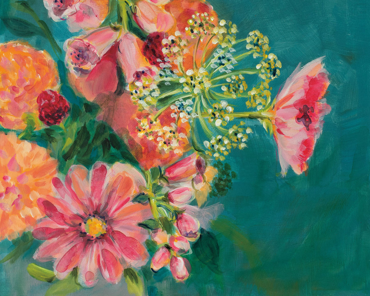 June Blooms Mural Wallpaper - pure wallpaper artwork