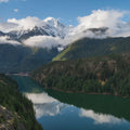 Diablo Lake and Colonial Peak Mural Wallpaper - pure wallpaper artwork