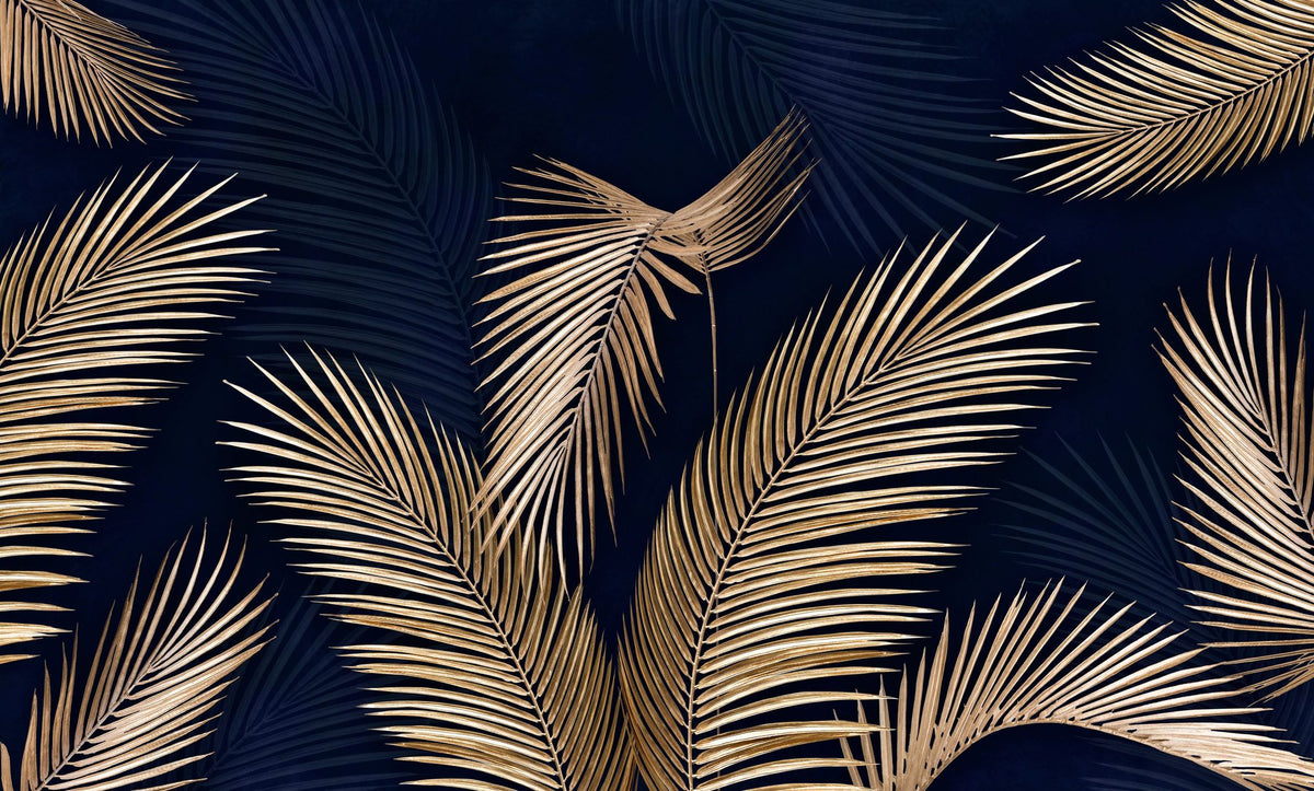 Bright Palms Mural Wallpaper - pure wallpaper artwork