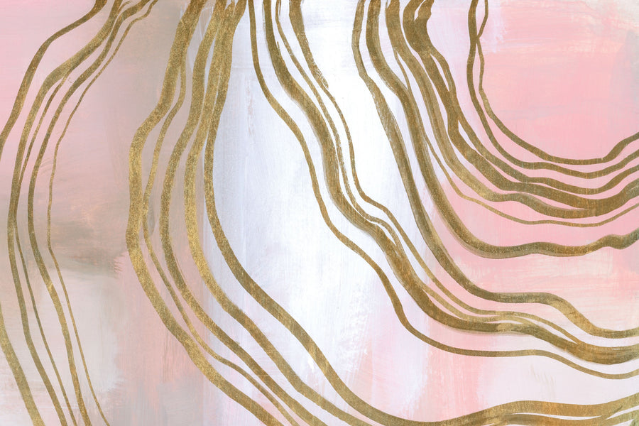 Pink and Bright Abstract II Mural Wallpaper
