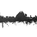 Monterosso Al Mare Italy Skyline Black & White Mural Wallpaper - pure wallpaper artwork