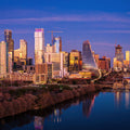 Golden Hour Cityscape Mural Wallpaper - pure wallpaper artwork