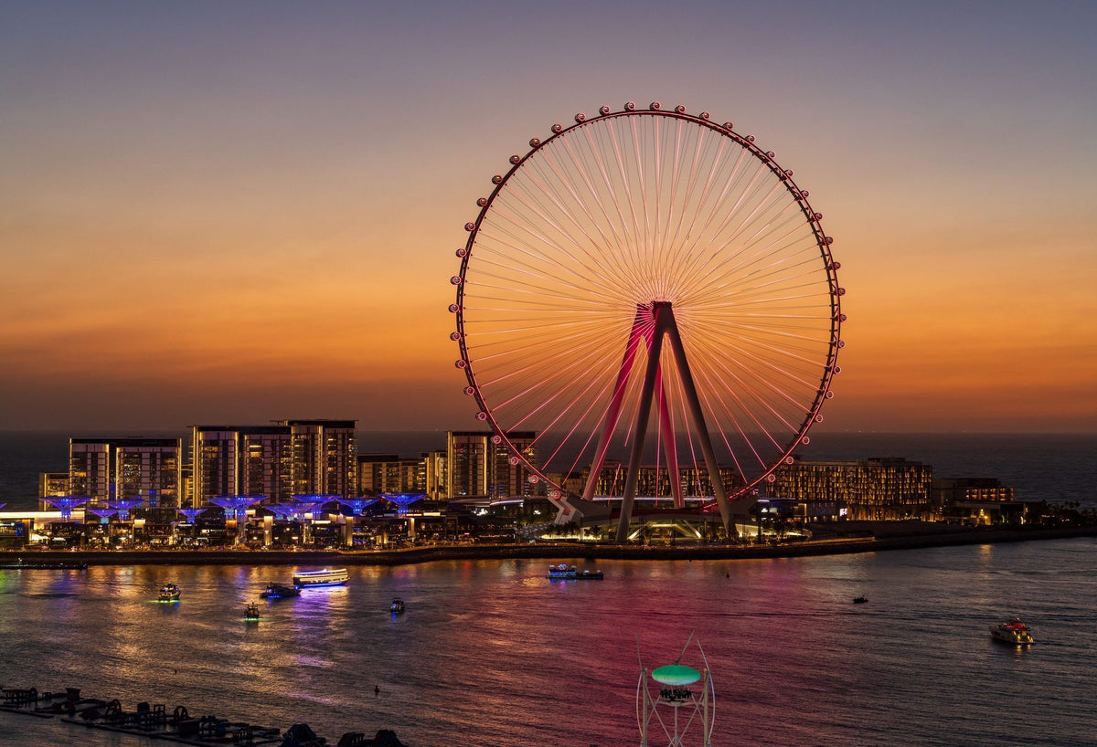 Sunset Ferris Wheel Mural Wallpaper - pure wallpaper artwork