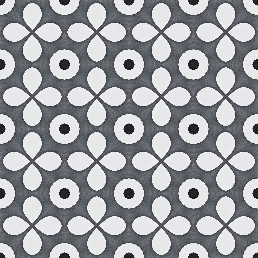 Temara Circle and Flower Mural Wallpaper