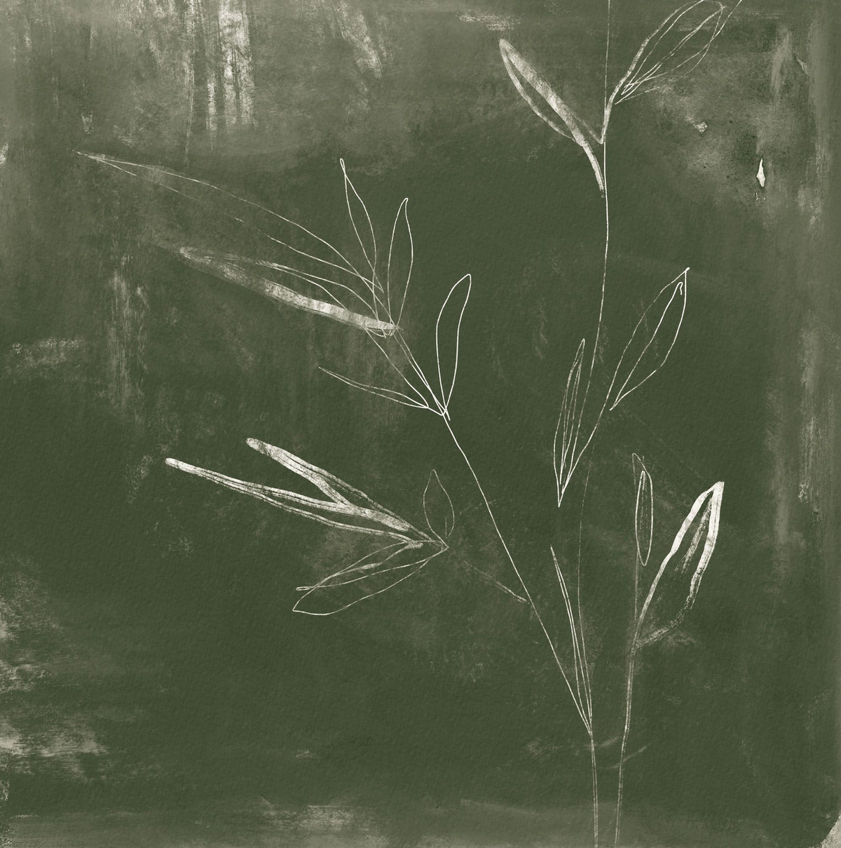 Leaf Lines II Mural Wallpaper - pure wallpaper artwork