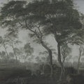 Woodland Brook, Moody Green Mural Wallpaper - pure wallpaper artwork