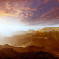 Grand Canyon Sunset Mist Mural Wallpaper - pure wallpaper artwork