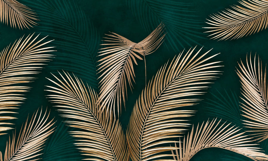 Botanical Wallpaper Mural – Leaf & Plant Wall Mural – Monumental Leaf printable artwork