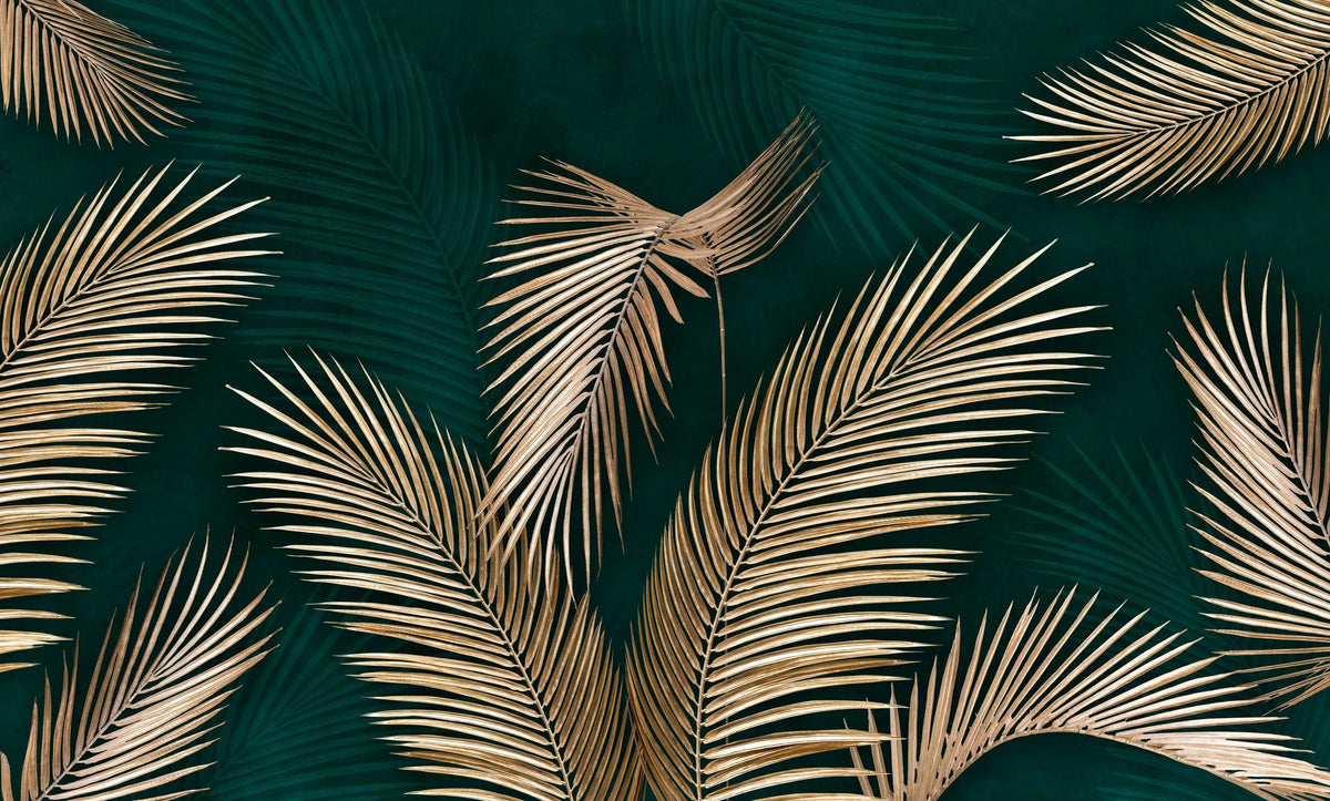Monumental Leaf Mural Wallpaper - pure wallpaper artwork