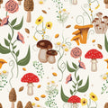 Mushroom Magic, Pearl Mural Wallpaper - pure wallpaper artwork