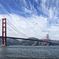 Golden Gate Blue Sky Mural Wallpaper - pure wallpaper artwork
