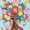 Sunning in Florals I Mural Wallpaper - pure wallpaper artwork