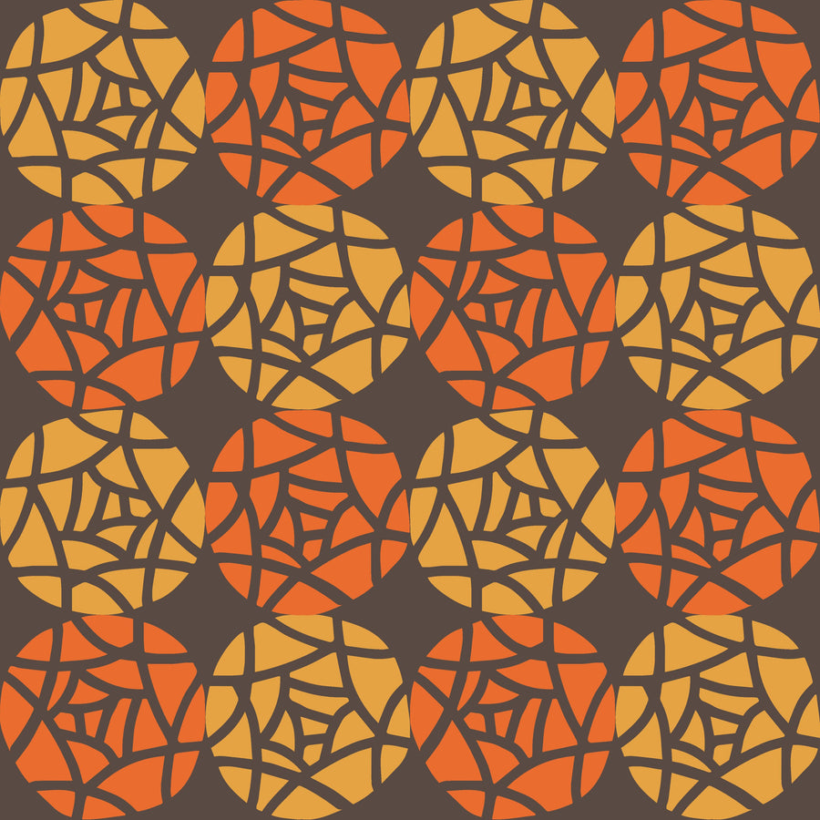New Harvest Twirls Big Mural Wallpaper