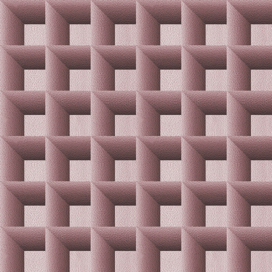 Decorative Cubes, Rose Mural Wallpaper