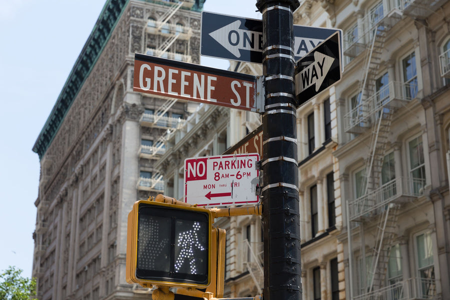 Soho Greene St Sign Manhattan Mural Wallpaper