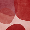 Embracing Shapes, Cherry Red Mural Wallpaper - pure wallpaper artwork