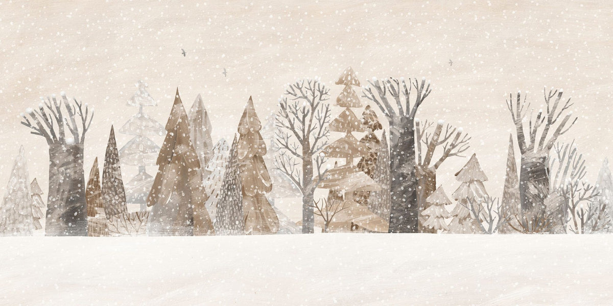 Snowy View Mural Wallpaper - pure wallpaper artwork