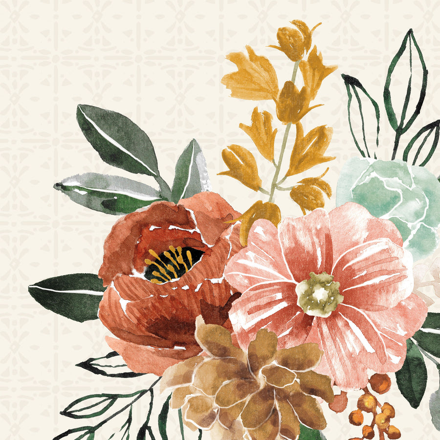Chic Flowers Mural Wallpaper
