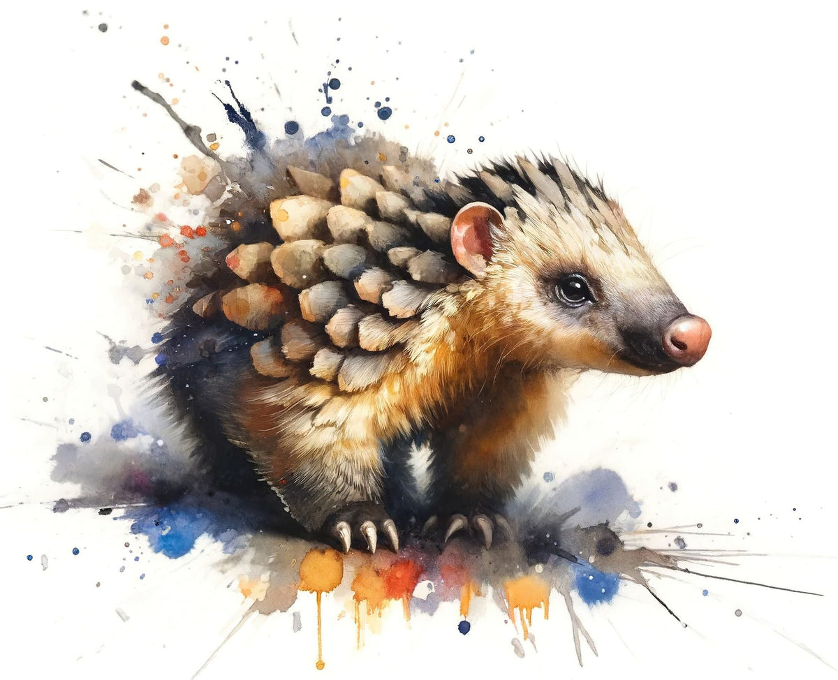 Whispers of the Forest a Pangolin's Path Mural Wallpaper - pure wallpaper artwork