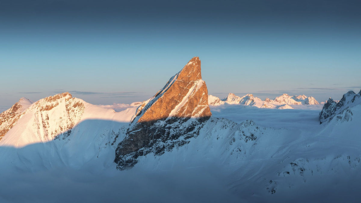 Peak Sunset Mural Wallpaper - pure wallpaper artwork