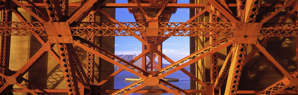 Industrial Bridge Geometry Mural Wallpaper - pure wallpaper artwork