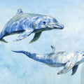 Graceful Dolphins I Mural Wallpaper - pure wallpaper artwork
