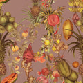 Juicy Fruits, Dusty Pink Mural Wallpaper - pure wallpaper artwork