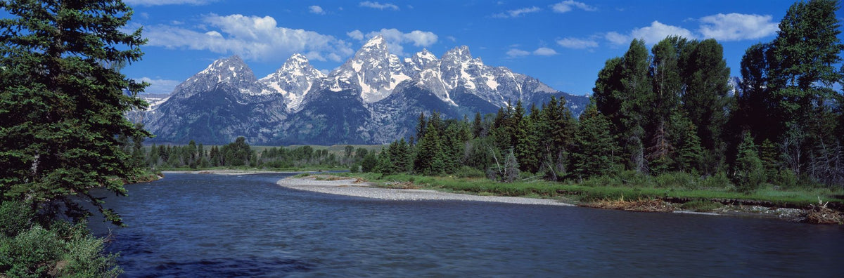 Mountain River Serenity Mural Wallpaper - pure wallpaper artwork
