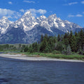 Mountain River Serenity Mural Wallpaper - pure wallpaper artwork