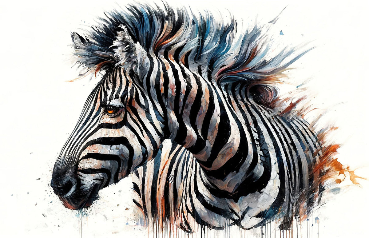 Ethereal Zebra Mural Wallpaper - pure wallpaper artwork