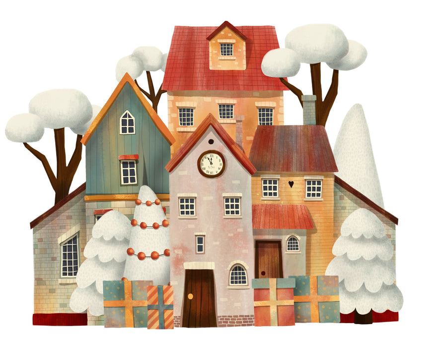 Old Town Holiday's Mural Wallpaper