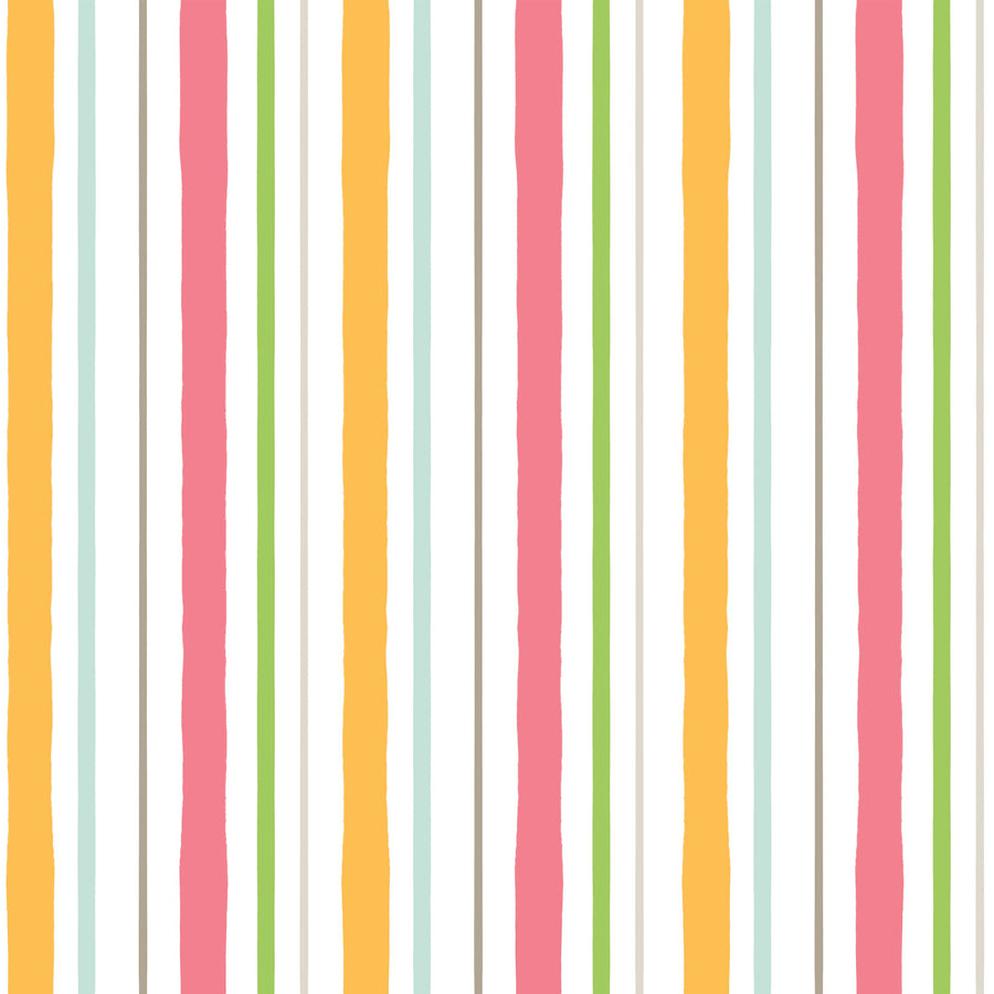 Kala Lines Red Mural Wallpaper