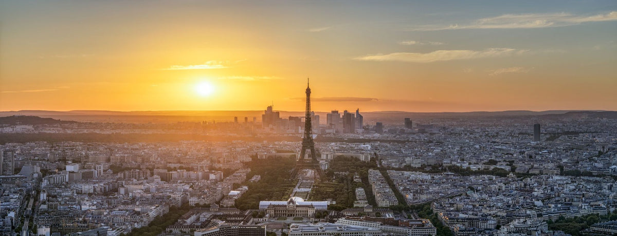Paris Sunset Mural Wallpaper - pure wallpaper artwork