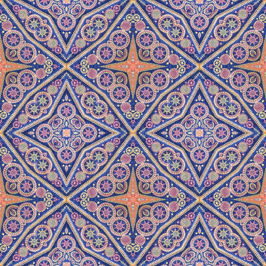 Textile Mosaic Mural Wallpaper
