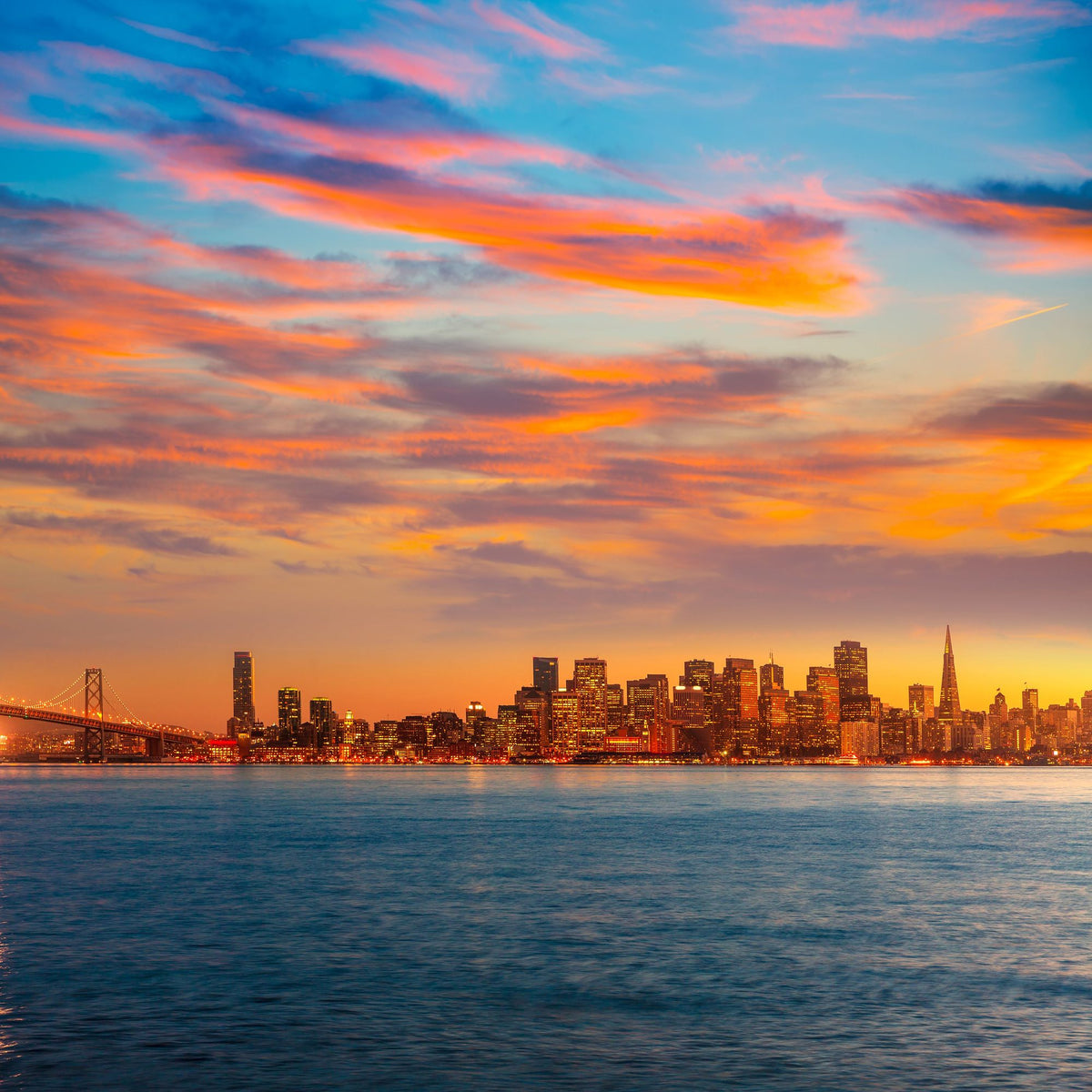 Bay Sunset Mural Wallpaper - pure wallpaper artwork