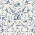 Spring Field Rabbits, Blue Mural Wallpaper - pure wallpaper artwork