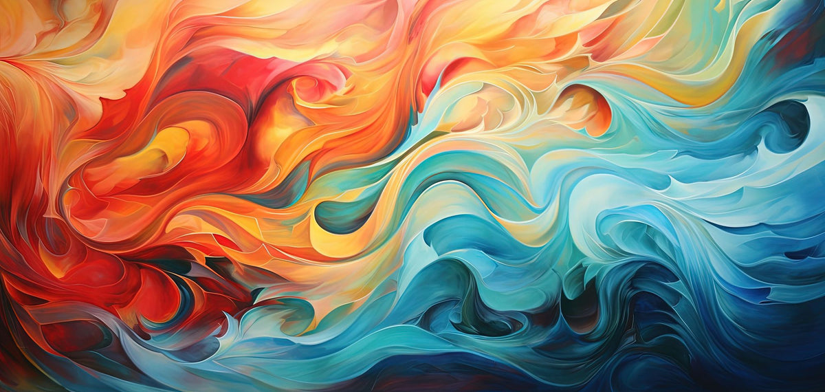 Ocean of Flames Mural Wallpaper - pure wallpaper artwork