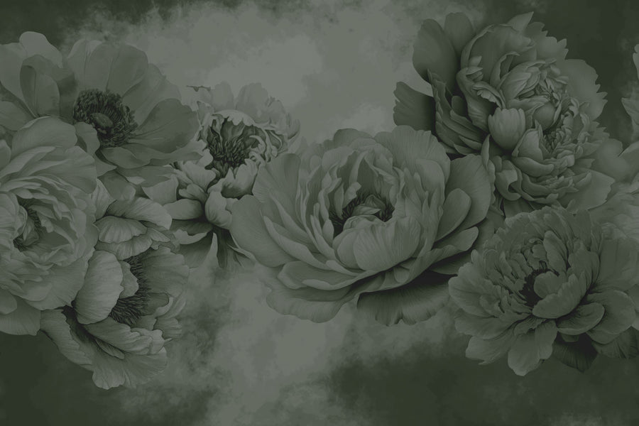 Transcendent Peony, Juniper Mural Wallpaper