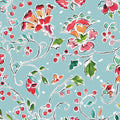 Holiday Wings VIII Blue Mural Wallpaper - pure wallpaper artwork