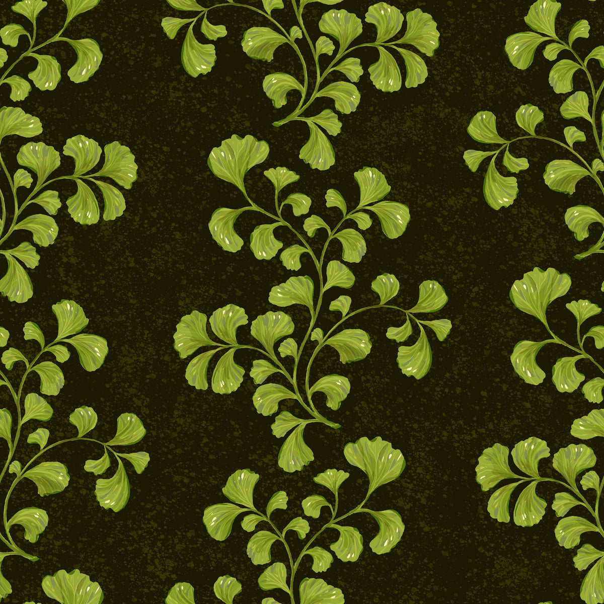 Fern Stripes, Fresh Green Mural Wallpaper - pure wallpaper artwork