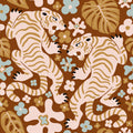 Otomi Cool Tigers, Earth Mural Wallpaper - pure wallpaper artwork