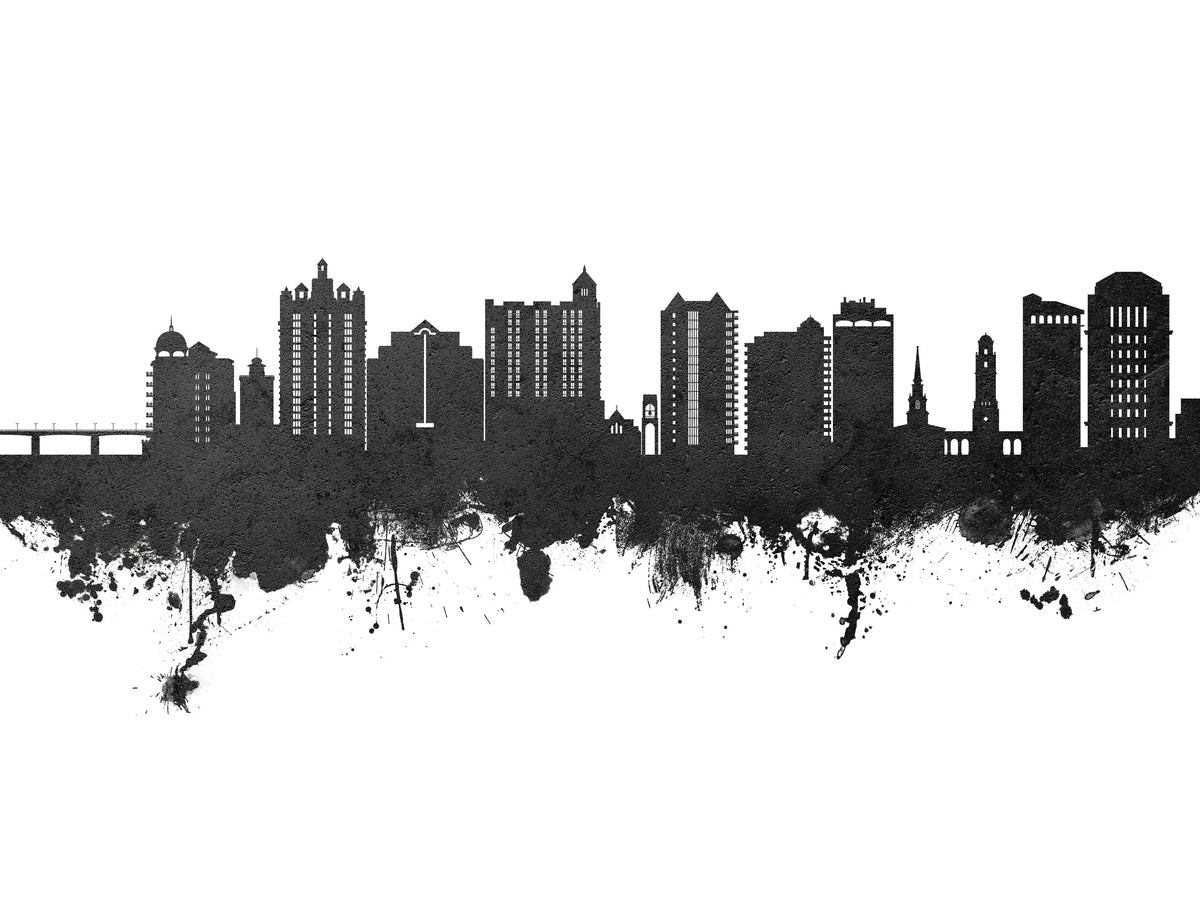 Sarasota Florida Skyline Black & White Mural Wallpaper - pure wallpaper artwork
