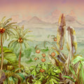 Tropical Green Twilight Mural Wallpaper - pure wallpaper artwork