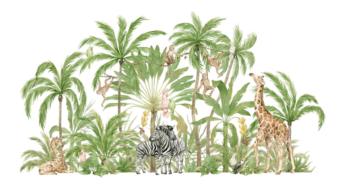 My Own Little Jungle Mural Wallpaper - pure wallpaper artwork
