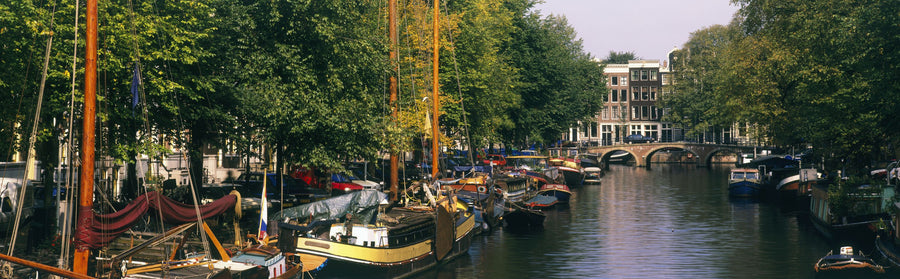 Tranquil Canal Reflections Mural Wallpaper