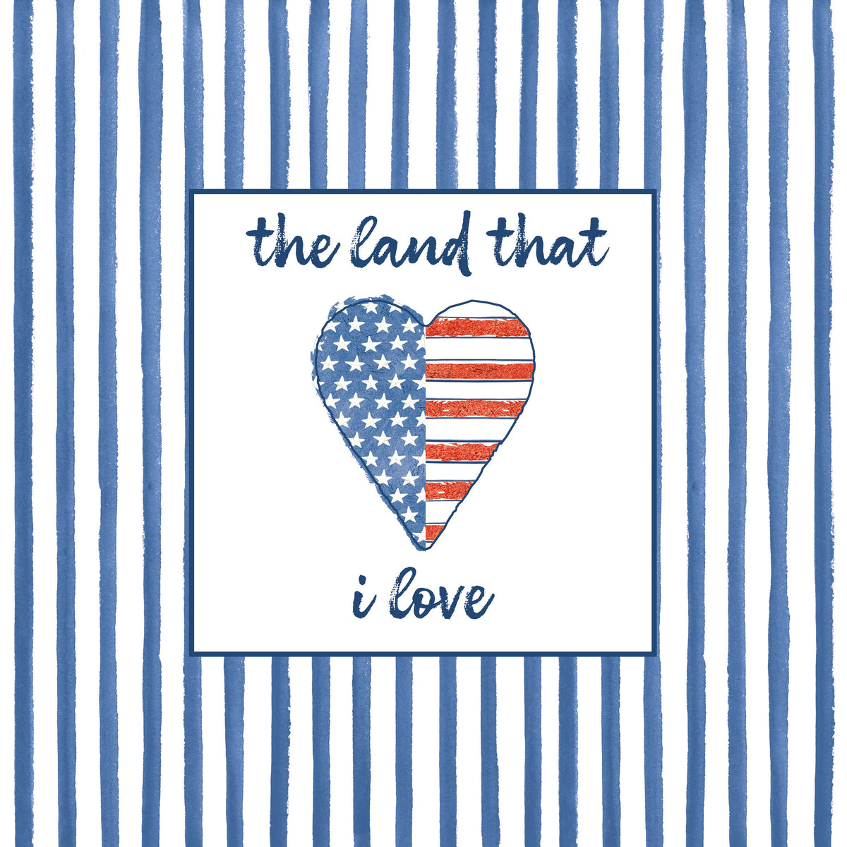 USA Cuties Stripes III Mural Wallpaper - pure wallpaper artwork