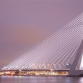 Twilight Bridge Crossing Mural Wallpaper - Neutral Tone - pure wallpaper artwork