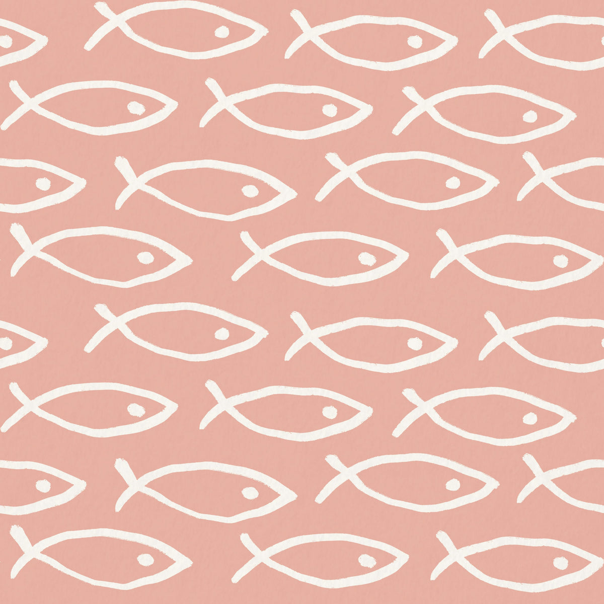 Seaside Fish Pink Mural Wallpaper - pure wallpaper artwork
