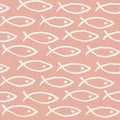 Seaside Fish Pink Mural Wallpaper - pure wallpaper artwork